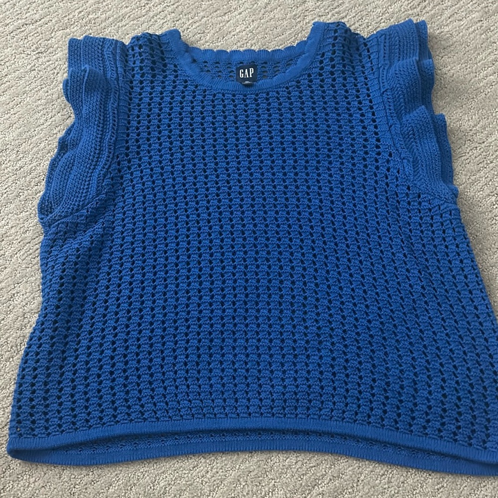 blue sweater